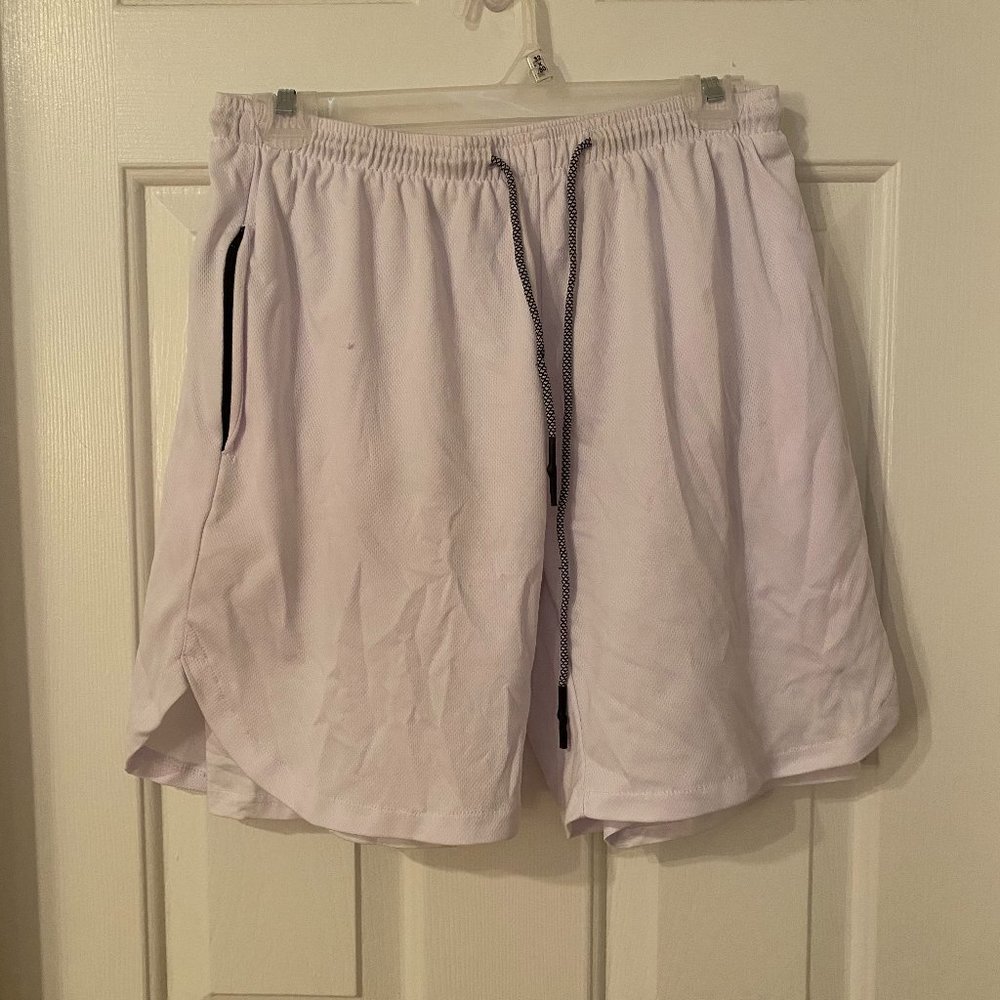 White Gym Shorts